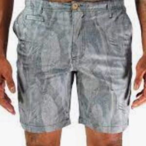 NWT Oxford Lads Tonal Print Walk Short Gray Size 33